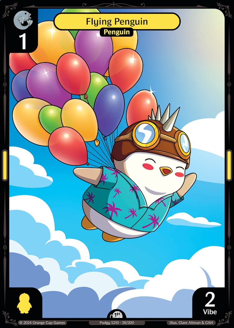 Flying Penguin from Enter the Huddle