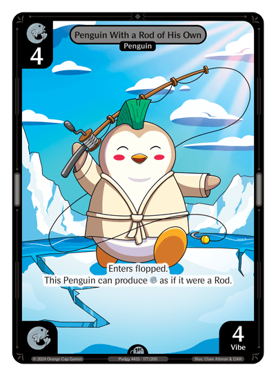 Penguin With a Rod of His Own